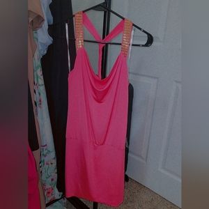 Pink XoXo dress with gold
